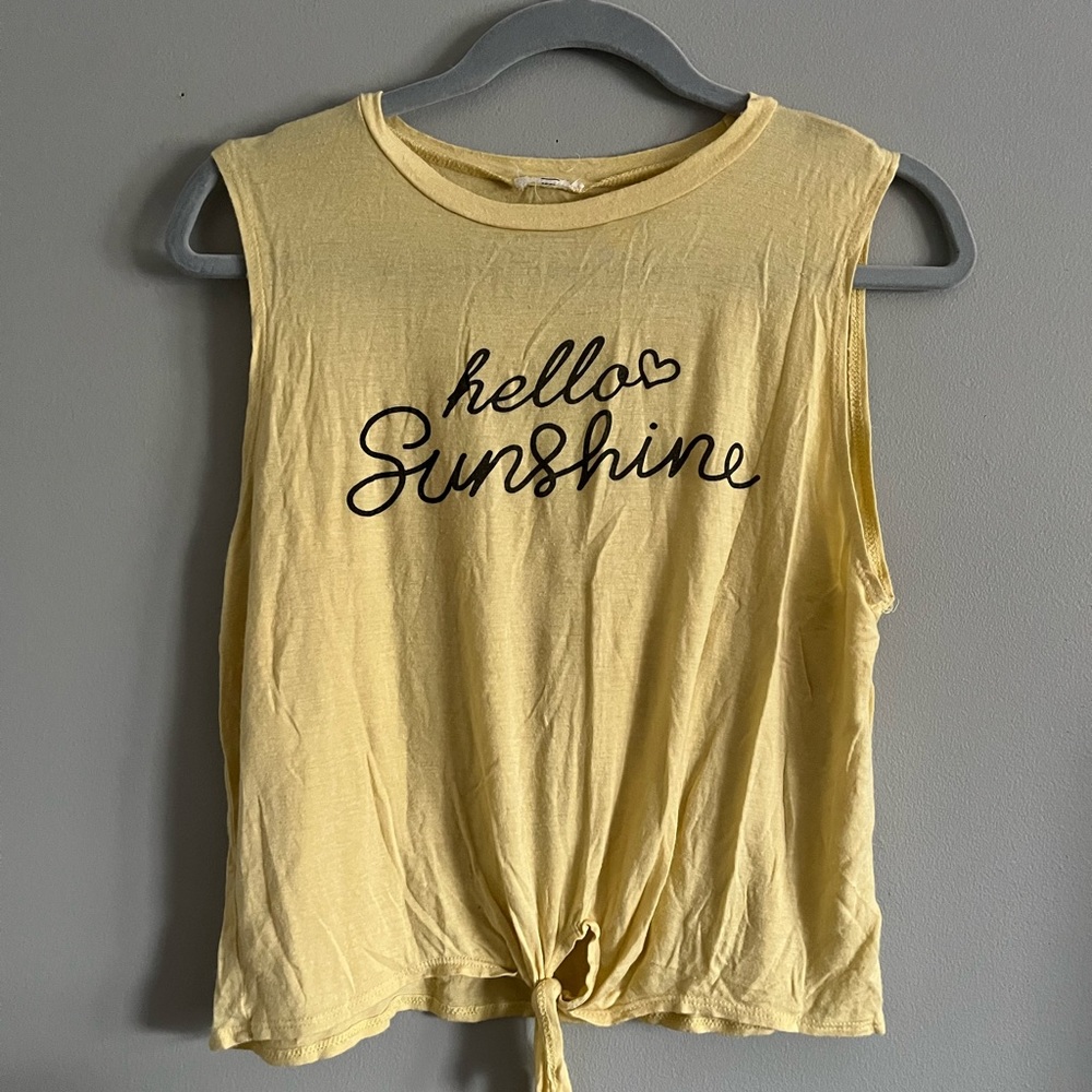 Yellow sunshine Tank top